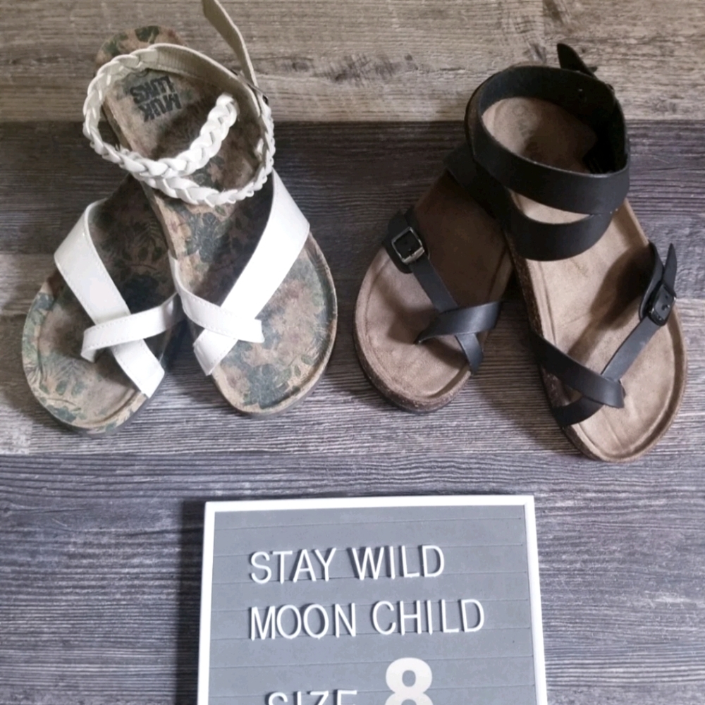 (2) Muk Luk Sandals Size 8